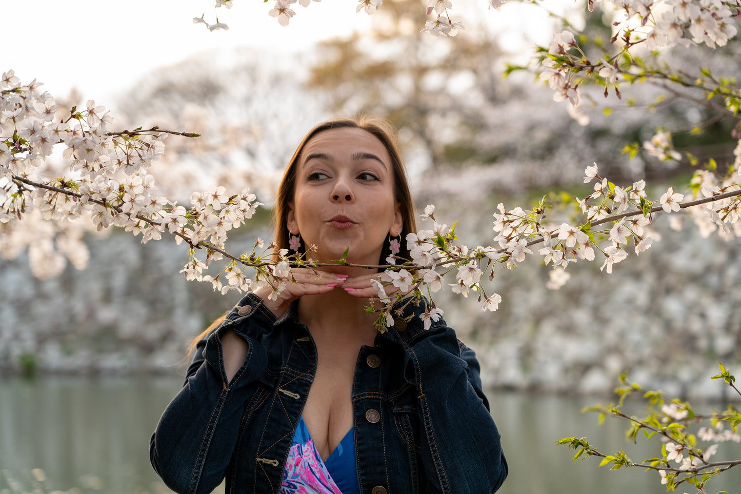 Cherry Blossom Flower Earrings