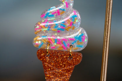 Ice Cream Dangles with Sprinkles