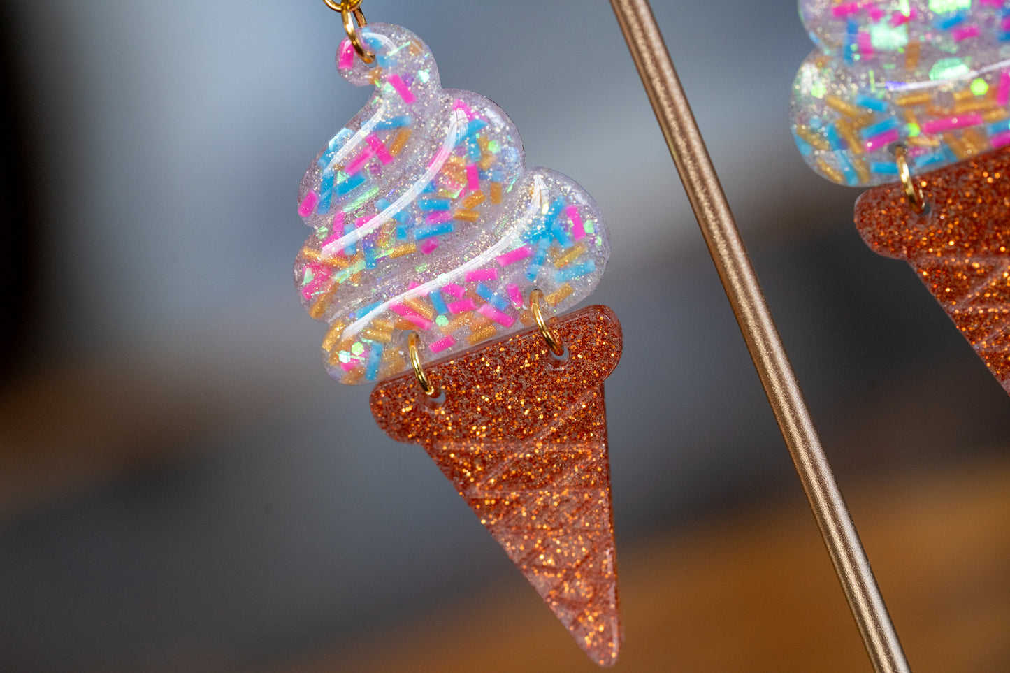 Ice Cream Dangles with Sprinkles